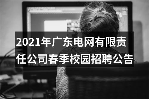 2021年广东电网有限责任公司春季校园招聘公告 图片