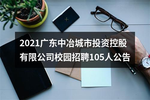 2021广东中冶城市投资控股有限公司校园招聘105人公告 图片
